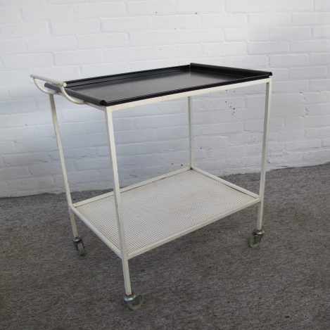 Serveerwagen serving trolley Biarritz Mathieu Matégot, Artimeta vintage midcentuy