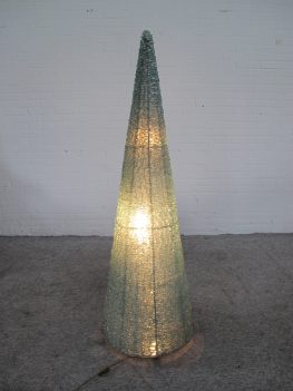 Vloerlamp floor lamp brutalist Franse glas scherven piramide lamp vintage midcentury