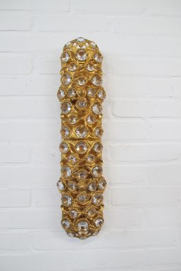 Crystals gold-plated væglampe wandlampen van Ernst Palme voor Palwa
