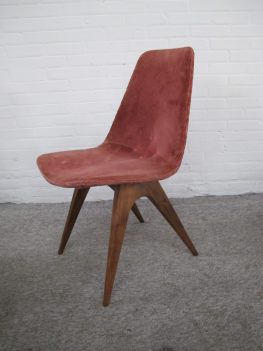 Stoel teakhouten stoelen chairs Van Os Culemborg vintage midcentury