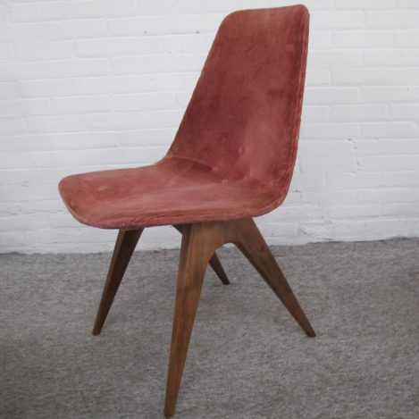 Stoel teakhouten stoelen chairs Van Os Culemborg vintage midcentury