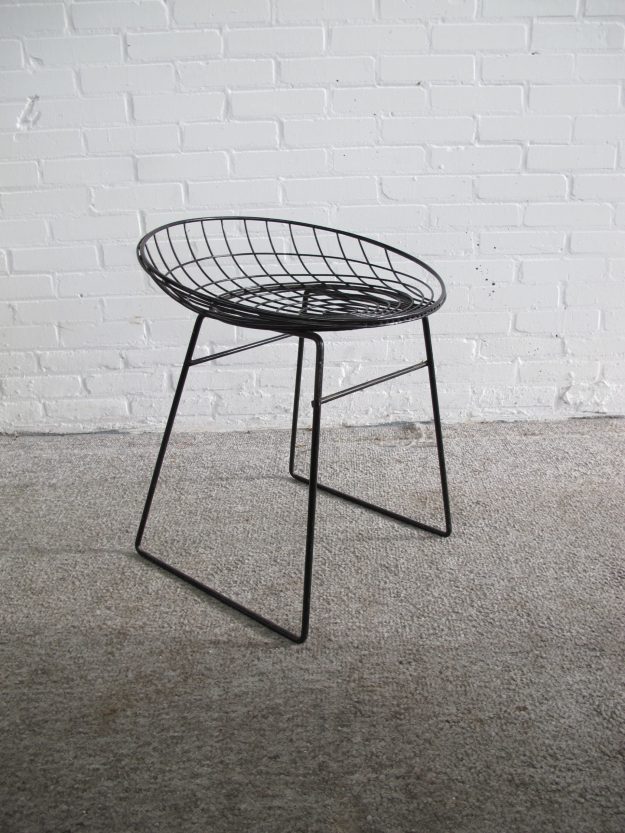 Pastoe Cees Braakman draadkruk wire stool wire chair vintage midcentury