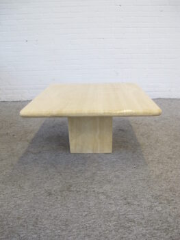 coffee table marmeren Travertine Travertin salontafel vintage midcentury