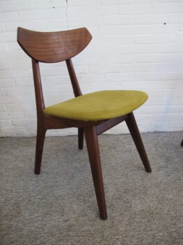 Eetkamerstoelen eethoek stoelen dining chairs Louis van Teeffelen Wébé vintage midcentury