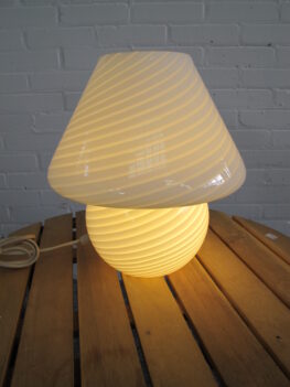 Tafellamp Swirl Murano Mushroom table lamp vintage midcentury