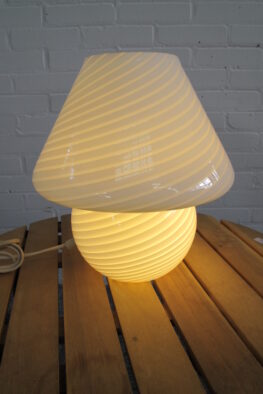 Tafellamp Swirl Murano Mushroom table lamp vintage midcentury