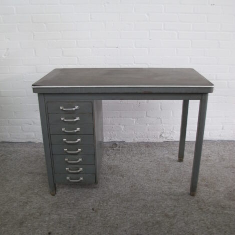 bureau desks industriële industrial Gispen vintage midcentury