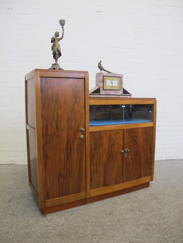 Art Deco Amsterdamse school antieke kast antique cabinet midcentury vintage