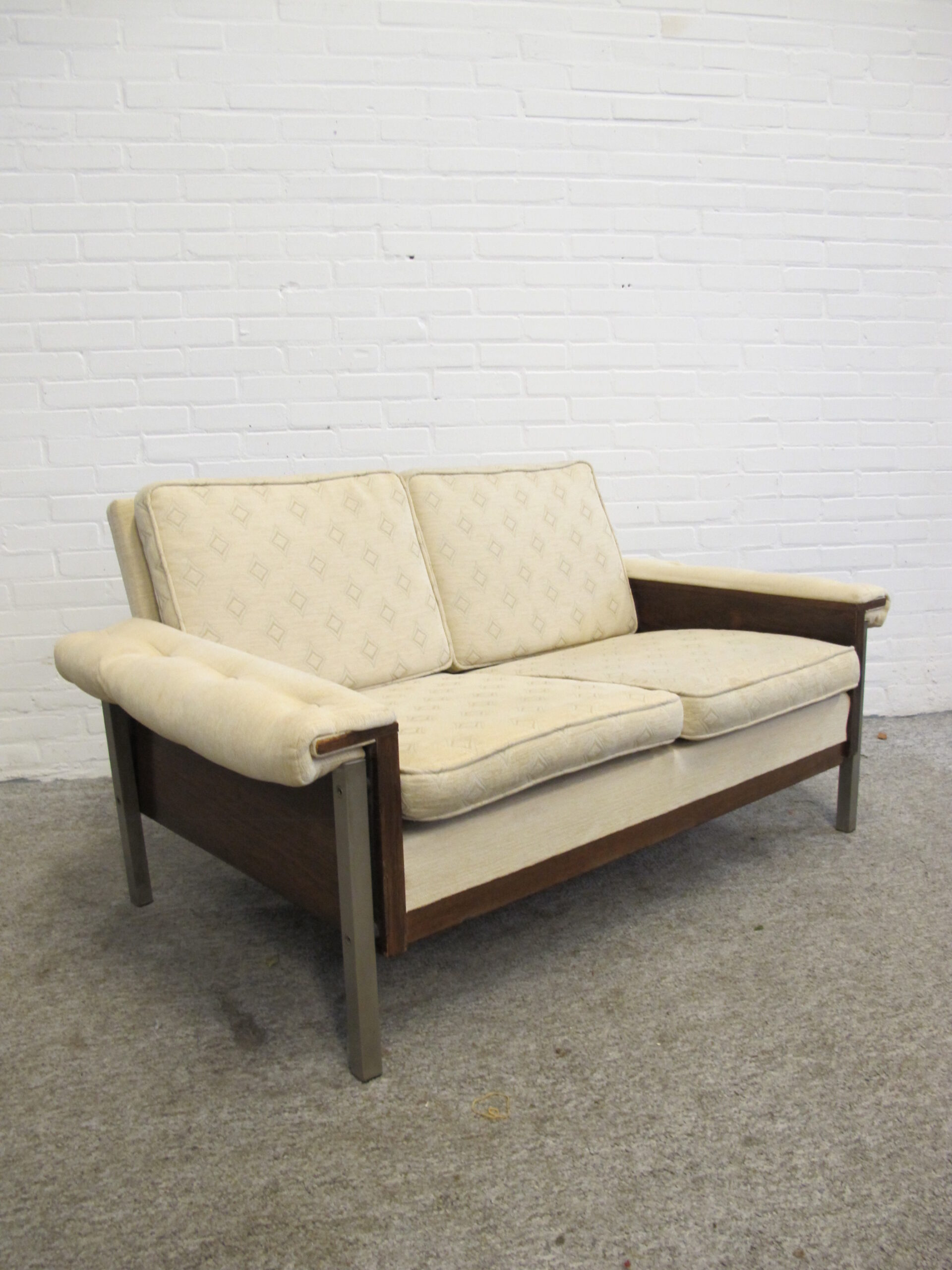 Bank palissanderhout rosewood Pastoe Spectrum sofa bench midcentury vintage