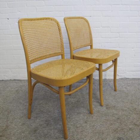 Stoel Josef Hoffmann Prague 811 chairs Praag 811 stoelen midcentury vintage