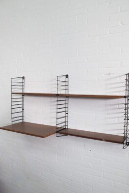 Boekenrek boekenplank Book rack Tomado teak rack vintage midcentury