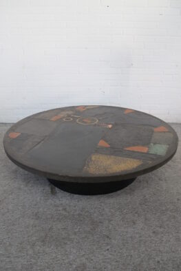 Paul Kingma salontafel natuursteen natural stone coffee table vintage midcentury