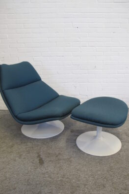 Fauteuil lounge chair Armchair F511 footstool Geoffrey Harcourt Artifort vintage midcentury