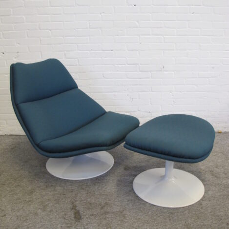Fauteuil lounge chair Armchair F511 footstool Geoffrey Harcourt Artifort vintage midcentury